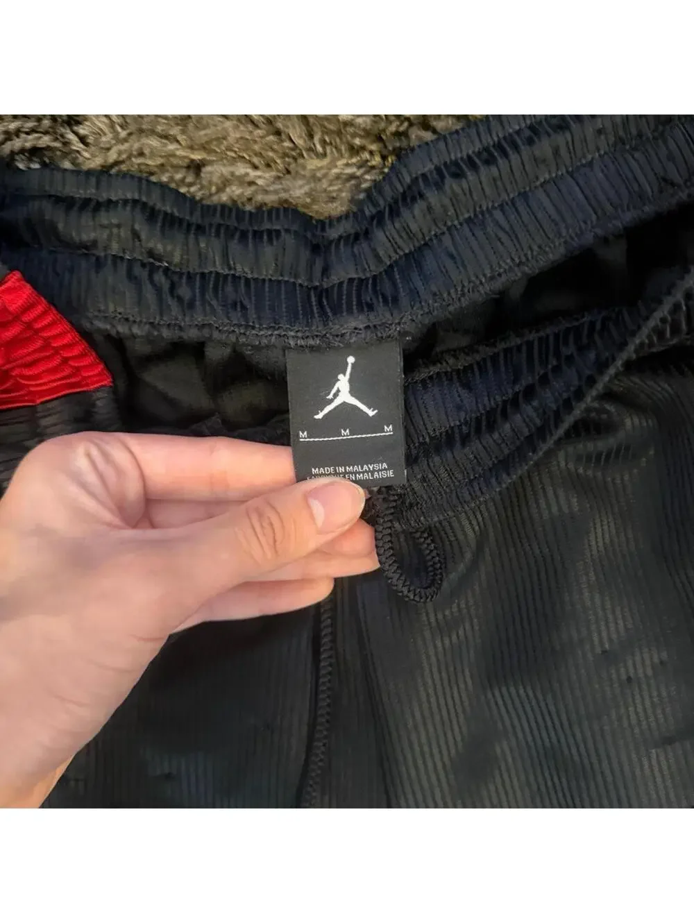 Vintage Jordan black/red basketball shorts